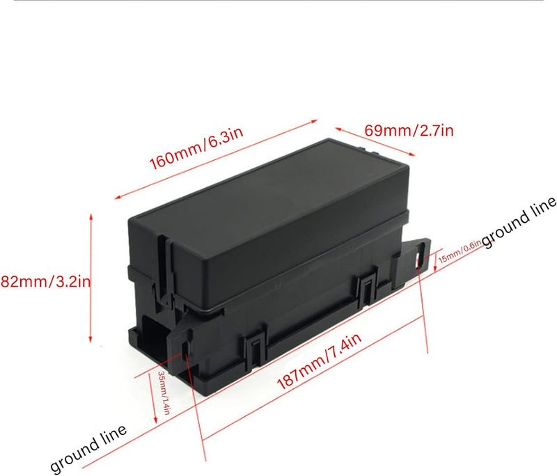 Focket 12V Sicherung Relais Box, 6 Relais 11 ATC ATO 52 Crimp Klemmen Universal wasserdichte Sicheru