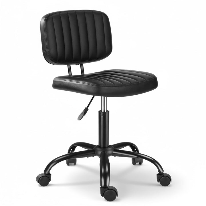 Ergonomischer Rollhocker mit Rückenlehne Arbeitshocker Drehhocker Rollhocker 360° drehbar Höhenverst