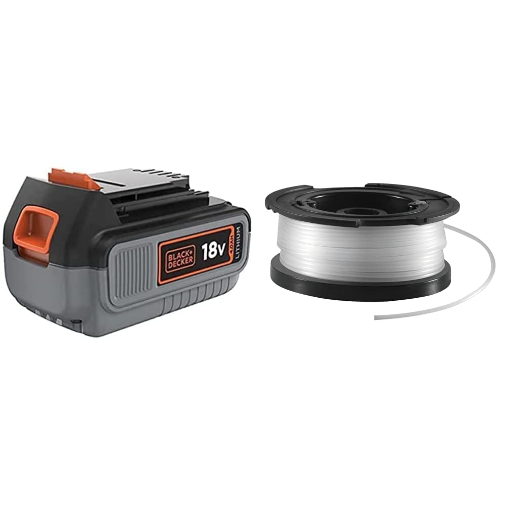 Black+Decker Li-Ion Akku (18V 4,0Ah, für alle 18V / F5 Gartengeräte und Elektrowerkzeuge) BL4018 &amp; v