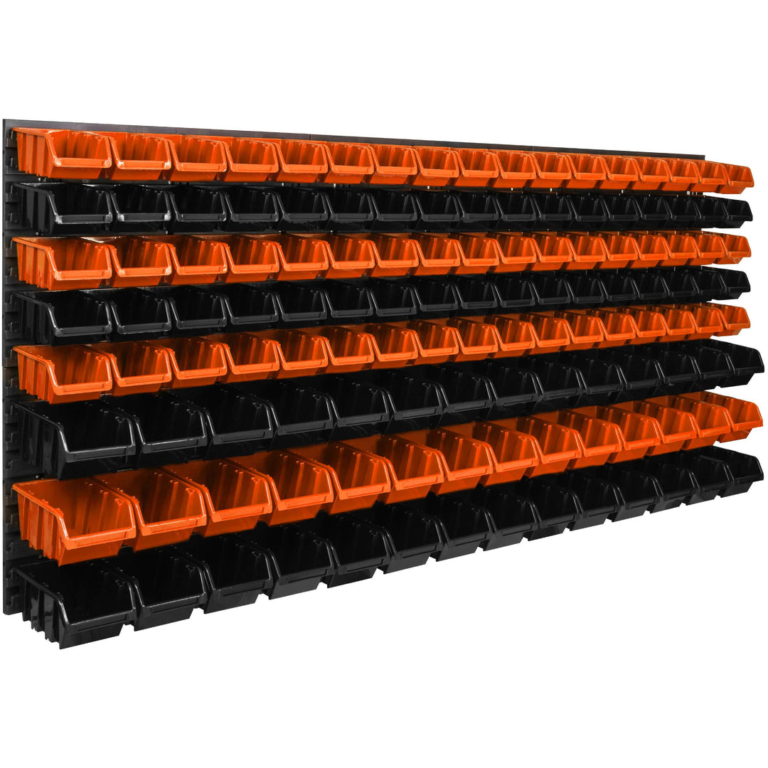 botle 127 stck. Box Lagersystem Wandregal 173 x 78cm Stapelboxen Schüttenregal Sichtlagerkästen Extr