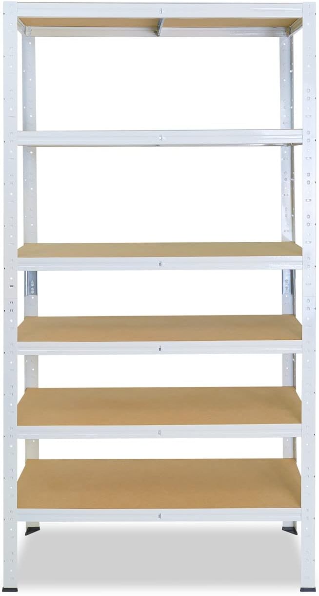 shelfplaza® 180x60x30cm Home Schwerlastregal weiss/Metallregal mit 6 Böden/Kellerregal Metall, Garag