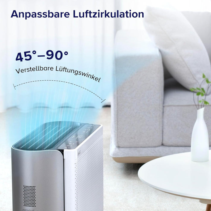 LEVOIT Luftreiniger Allergiker für grosse Räume mit waschbarem Vorfilter, CADR 612m³/h, 3-Kanal-Luft
