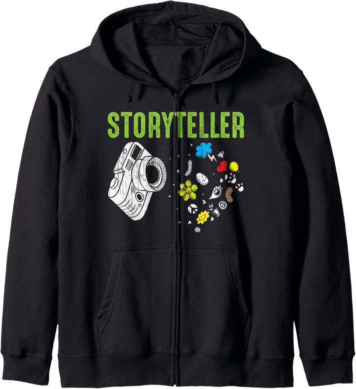 Cute Storyteller Photographer Camera Kapuzenjacke