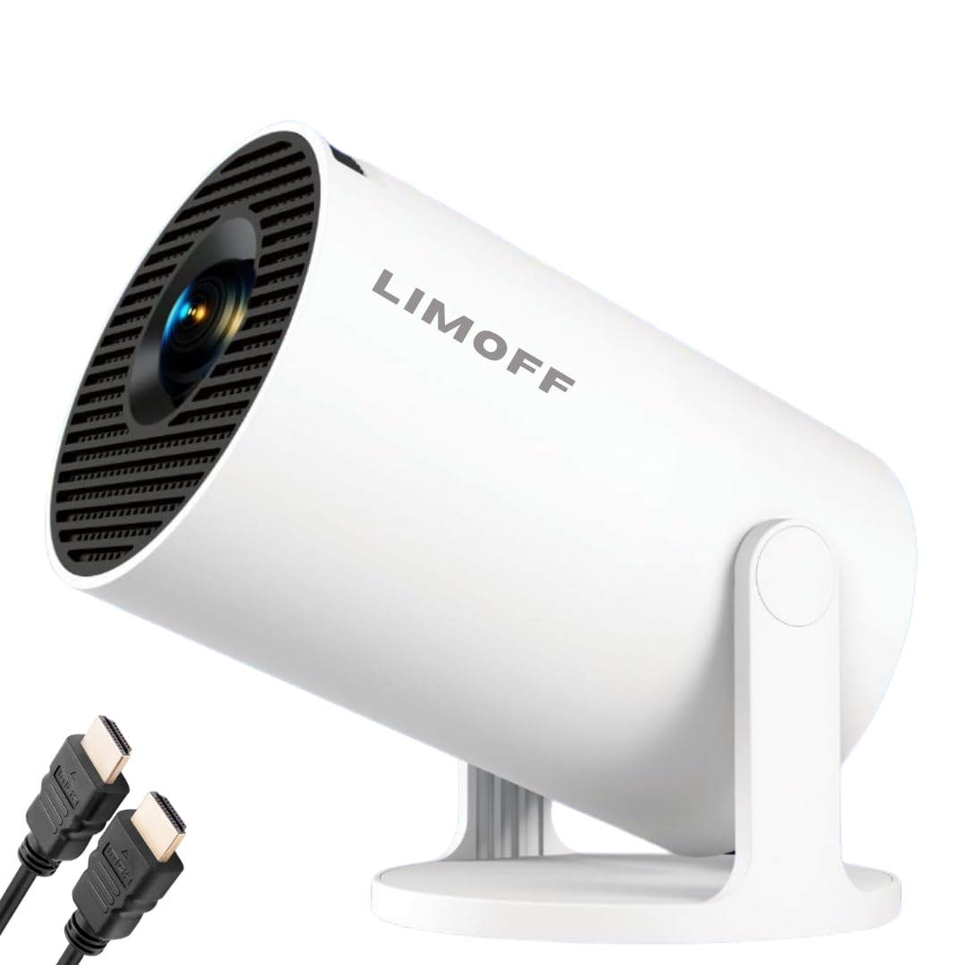 [2025 Neues Modell – inkl. HDMI-Kabel] LIMOFF Hy300Pro+ Mini Beamer – 1080P Full HD Smart Projektor