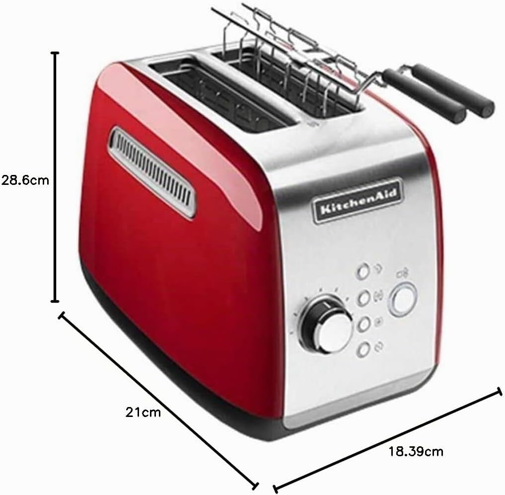 KitchenAid 5KMT221EER Toaster für 2 Scheiben, rot, Rot