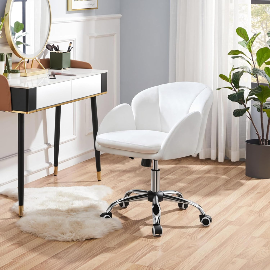 Yaheetech Schreibtischstuhl Ergonomisch Bürostuhl bis 136 kg Belastbar, Drehstuhl Höhenverstellbar C