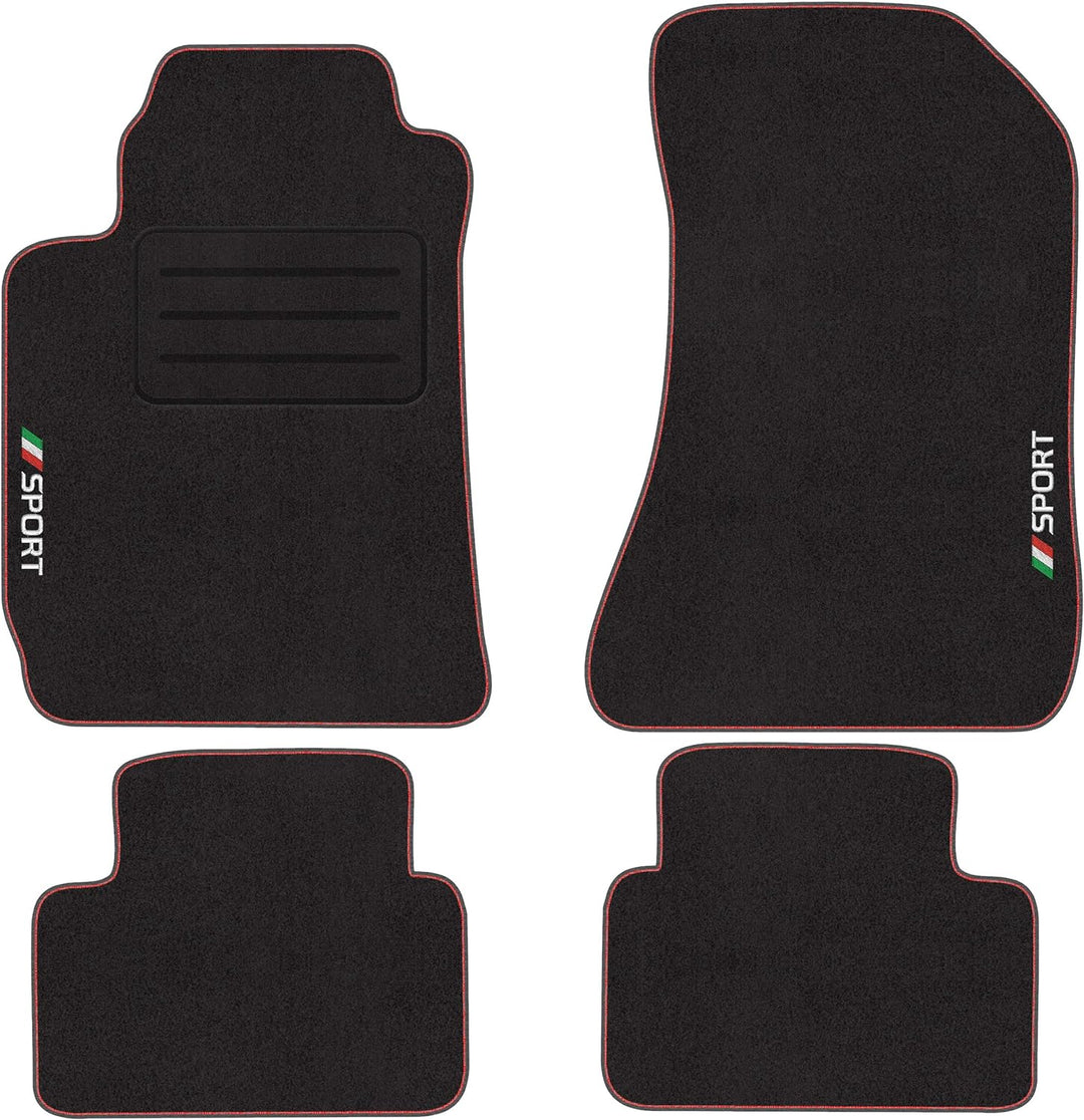 Sport Velour Fussmatten Satz für Alfa Romeo 159 (2005-2012) - 4-teilig - Passgenau