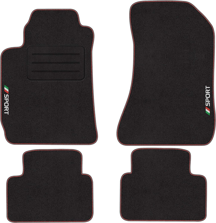 Sport Velour Fussmatten Satz für Alfa Romeo 159 (2005-2012) - 4-teilig - Passgenau