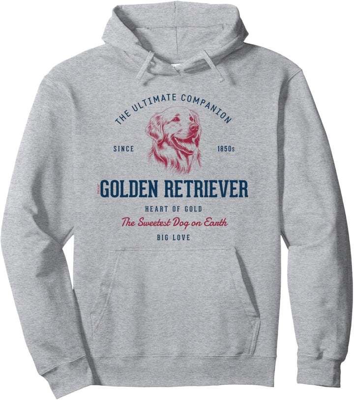 Retro-Stil Vintage Golden Retriever Pullover Hoodie