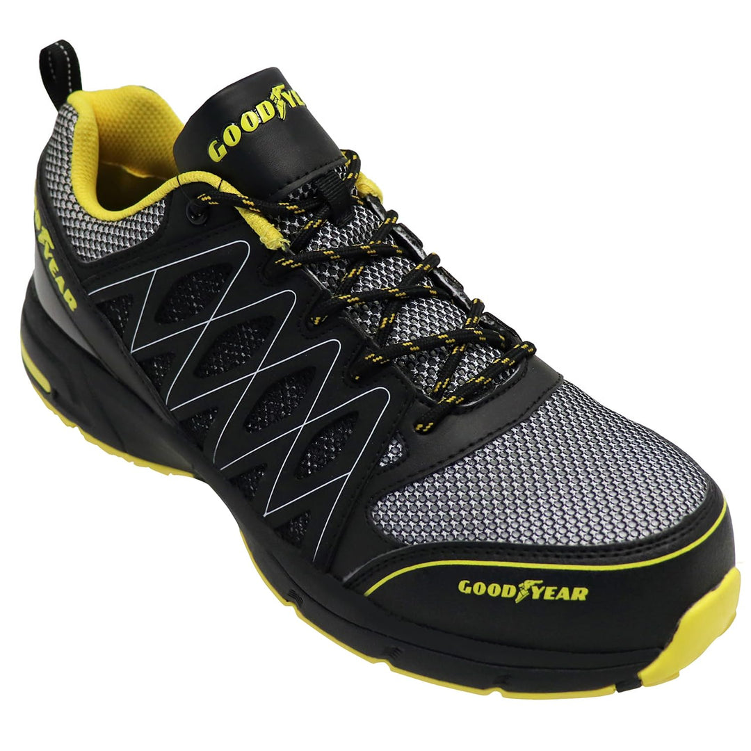 Goodyear Herren gyshu1502 Sicherheitsschuhe, Black Yellow, 39 EU Schwarz Gelb 39 EU, Schwarz Gelb 39