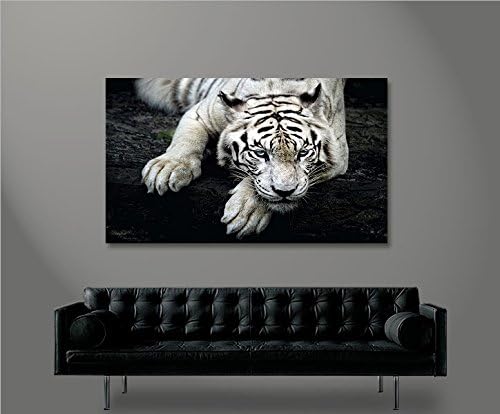 islandburner Bild Bilder auf Leinwand Bengalischer Tiger V2 1p XXL Poster Leinwandbild Wandbild Deko