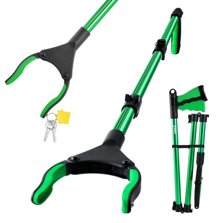 TOOSOFt 106cm Faltbare Greifer Garten Grünen, Greifzange Für Senioren | with Rotating Head and Magne