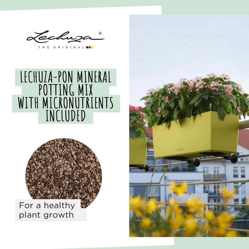 Lechuza BALCONERA Color 80 Selbstwässernder Übertopf aus Kunststoff für drinnen und draussen, Blumen