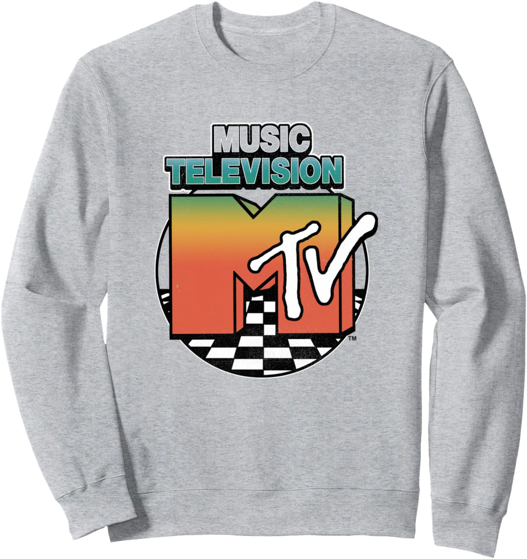 MTV Logo Circle Color Fade Sweatshirt