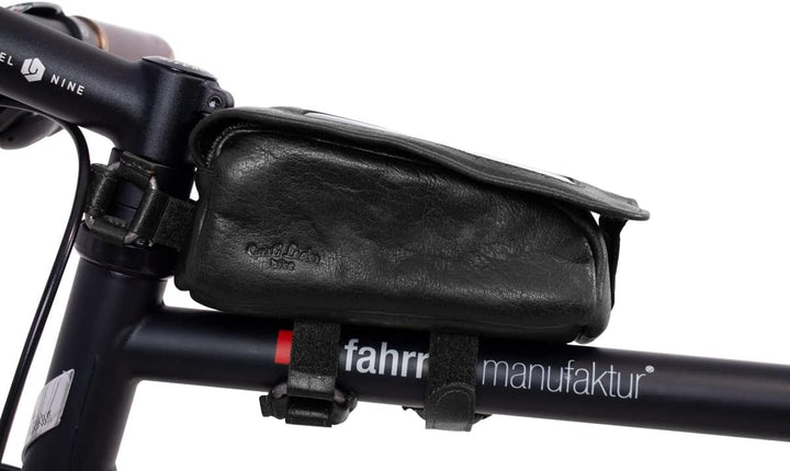 Gusti Rahmentasche Leder - Charly G. Lenkertasche Handyhalterung Navi-Tasche Fahrradtasche Ledertasc