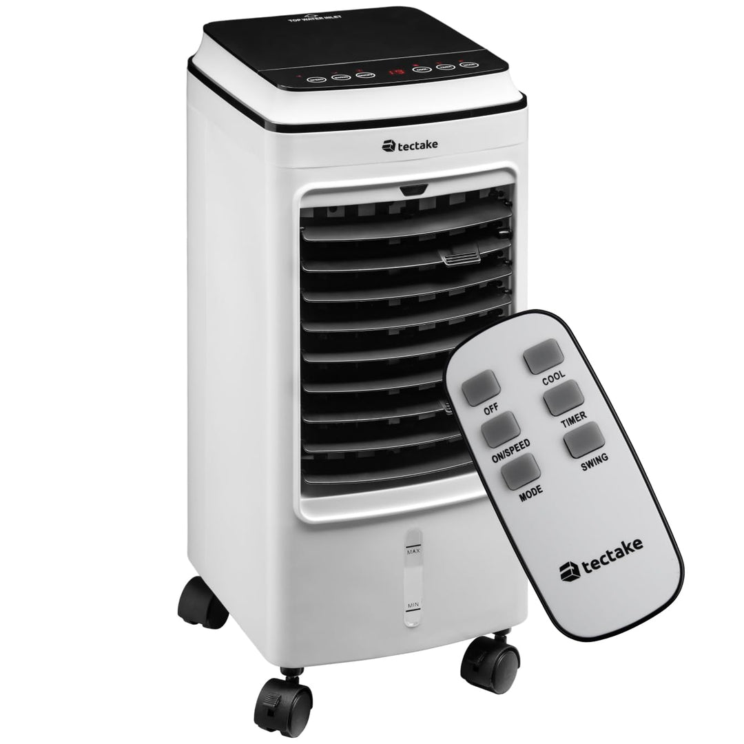 tectake® Mobiles Klimagerät 3in1, Ventilator, Air Conditioner ohne Abluftschlauch, mobiler Luftkühle