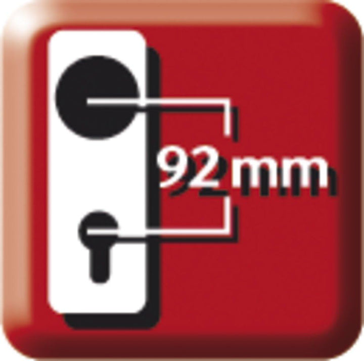 ABUS Türschutzbeschlag HLS214 F9 - für Haustüren mit einem Zylinderüberstand von 15 mm - mit beidsei