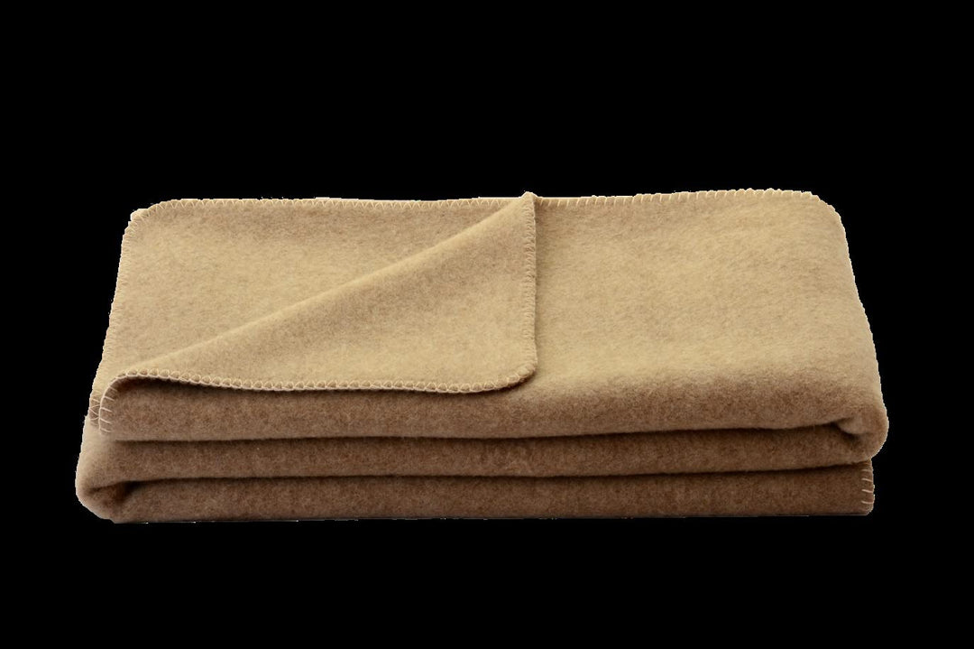 STEINBECK Decke Supralana aus 100% Schurwolle, Hell-Creme naturbelassen in Vier Grössen, 150 x 220 c