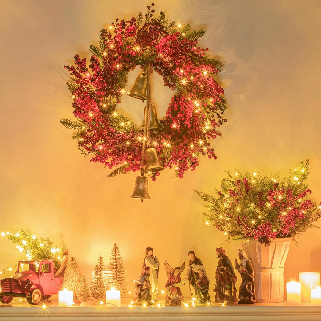 Weihnachtsglöckchen zum Aufhängen XXL gross, Glocken Vintage Glöckchen, rustikal Metallglöckchen, We