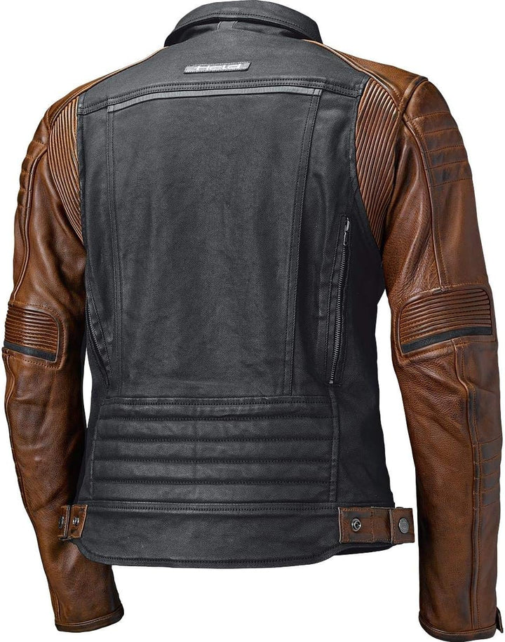 Held Motorradjacke mit Protektoren Motorrad Jacke Jester Urban Jacke schwarz/braun 3XL, Herren, Chop