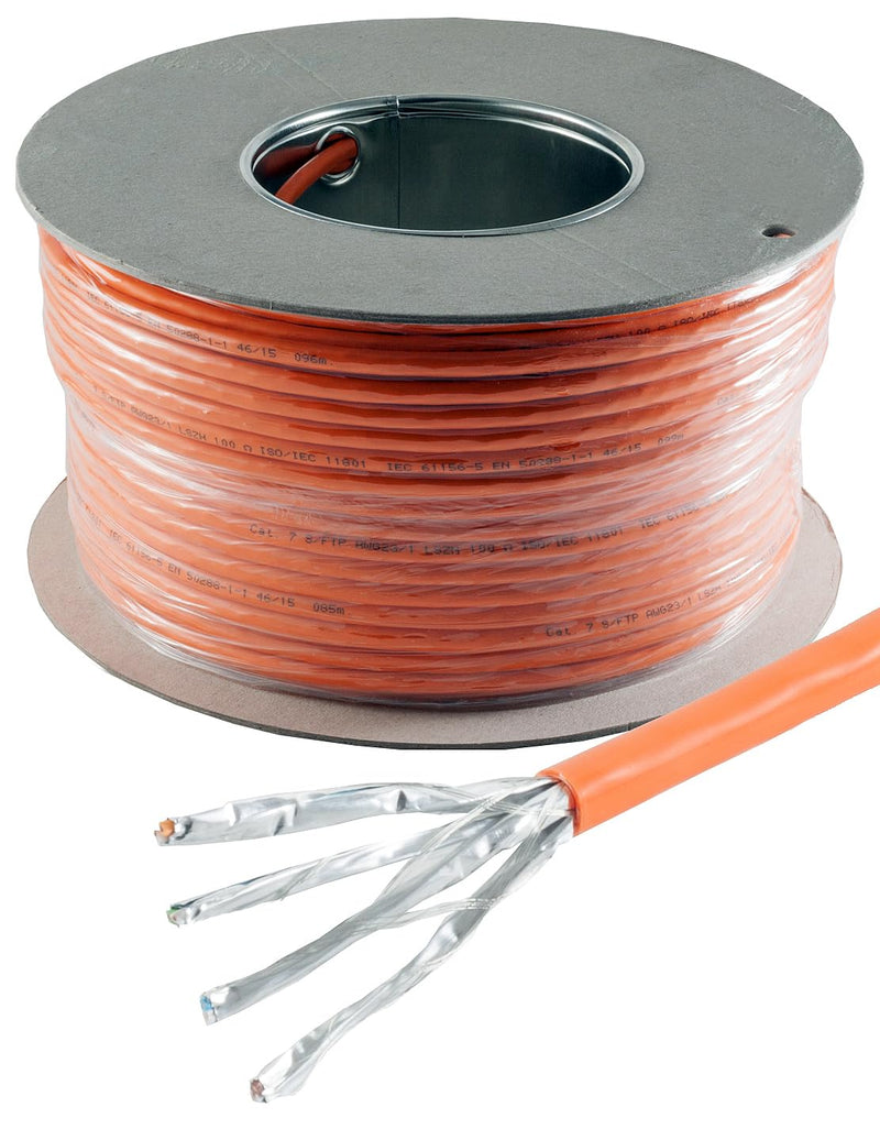 1aTTack.de CAT 7 Verlegekabel Netzwerkkabel CAT.7 LAN Halogenfrei Installationskabel CAT7 Kabel Netz