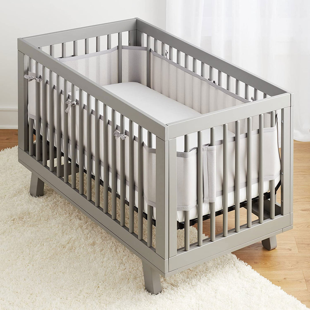 Bettumrandung Babybett,Baby Nestchen Bettumrandung,Kopfumrandung Babybett,Babybett Atmungsaktiver Ko