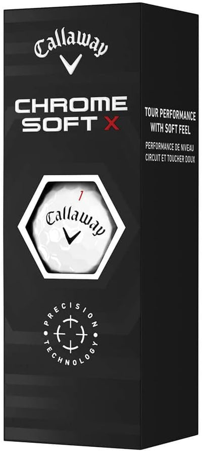 Callaway Golf 2022 Chrome Soft X Golfbälle Weiss Weiss, Weiss Weiss