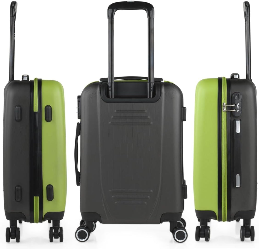ITACA - Trolley Handgepäck Cabin Trolley Koffer Reisekoffer Hartschalenkoffer mit Zahlenschloss - Ka