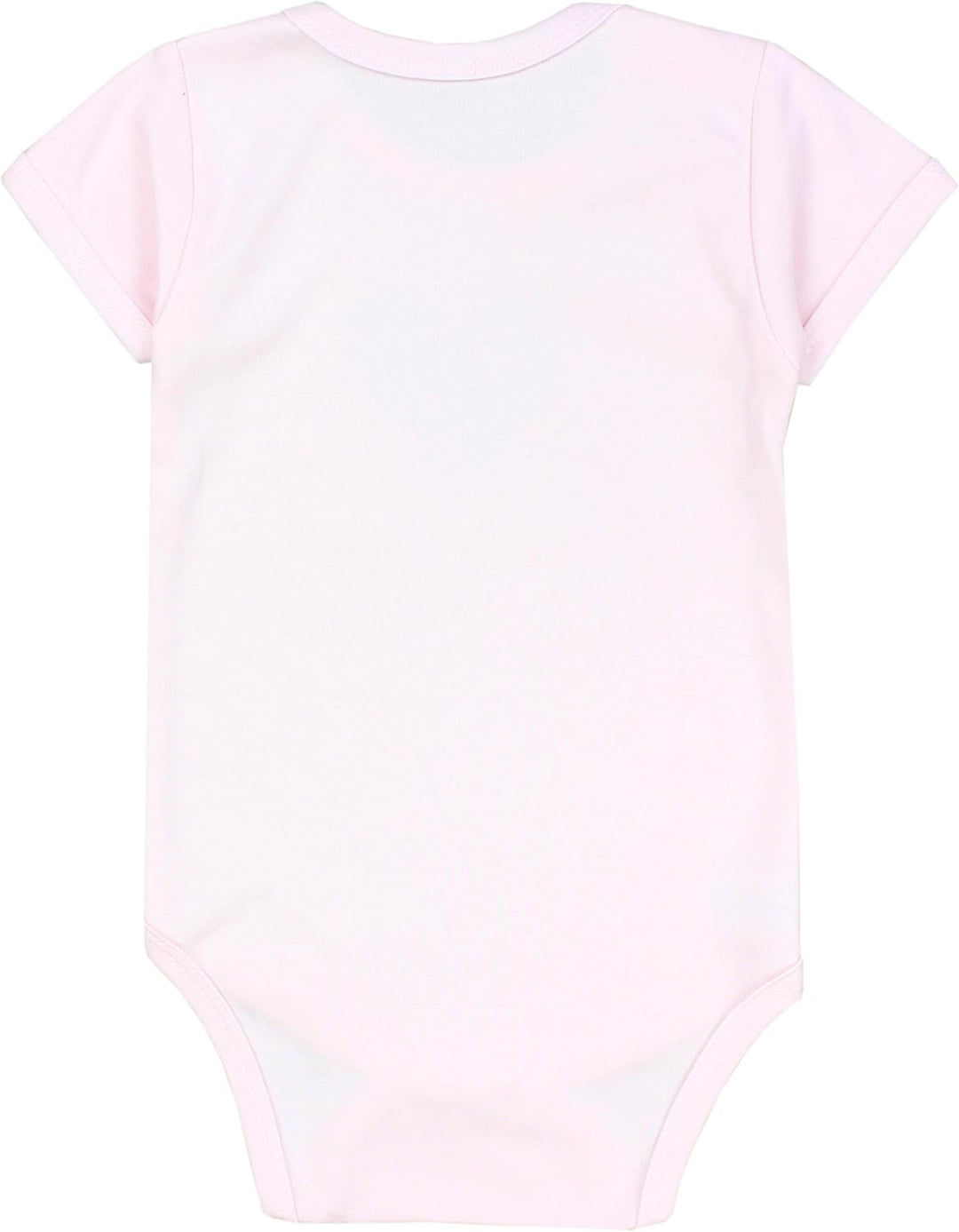 TupTam Mädchen Baby Body Kurzarm in Unifarben - 5er Pack 86 Dunkelblau Blumen Hellrosa Herzen Apriko