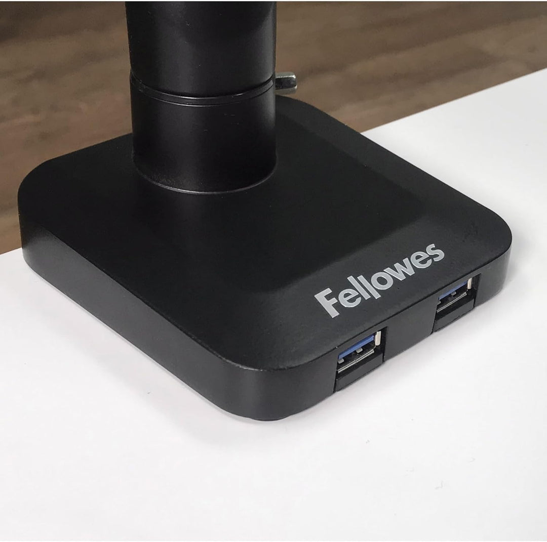 Fellowes Monitor Halterung für 1 Bildschirm bis 32 Zoll (81,28 cm) - Platinum Series Monitor Arm mit