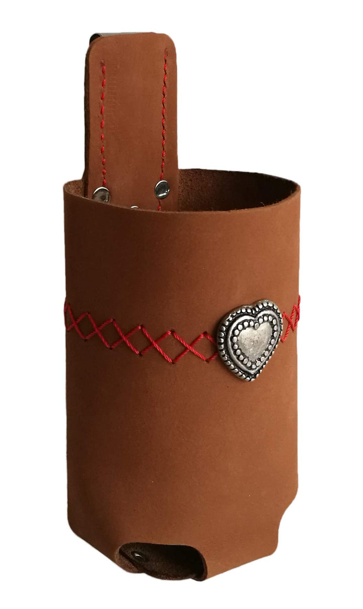 Bierholster Spatzl 0,5l - Das Original aus echtem Leder - Bier Holster Bierhalter Flaschenhalter Dir