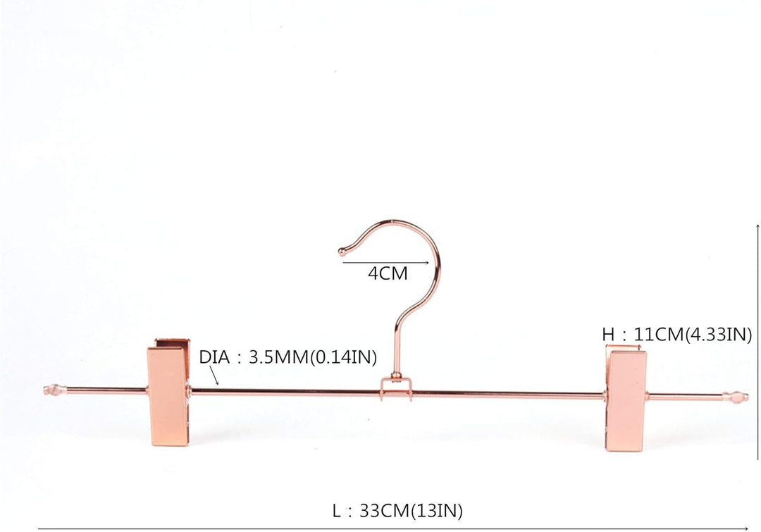 EU Hochleistungs-Metallbügel (Rose Gold Copper Color- Skirt Hanger, 10) Rose Gold Copper Color- Skir