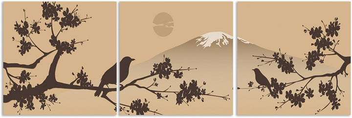 Feeby. Leinwandbild, Bilder, Wand Bild - 3 Teile - Panoramabild, Wandbilder, Kunstdruck 120x40 cm, B