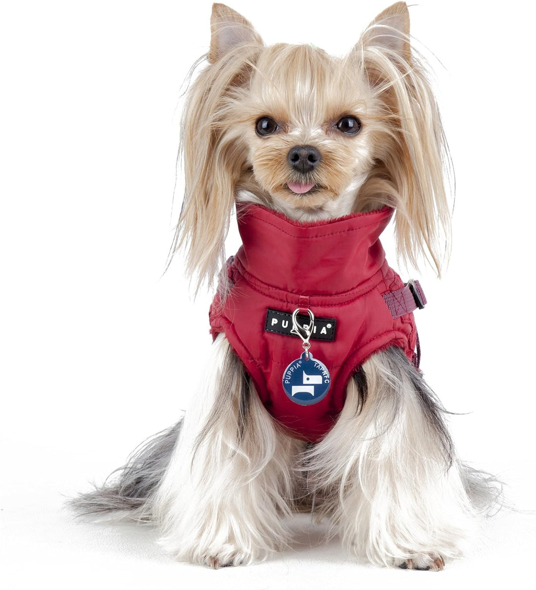 Puppia PAQD-VT1463 Wilkes, Wintermantel, L, rot Rot L Klassisch, Rot L Klassisch