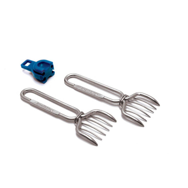 Broil King Pulled Pork Gabeln - 2er Set, Robuste Edelstahl BBQ Krallen für Perfekte Fleischzubereitu