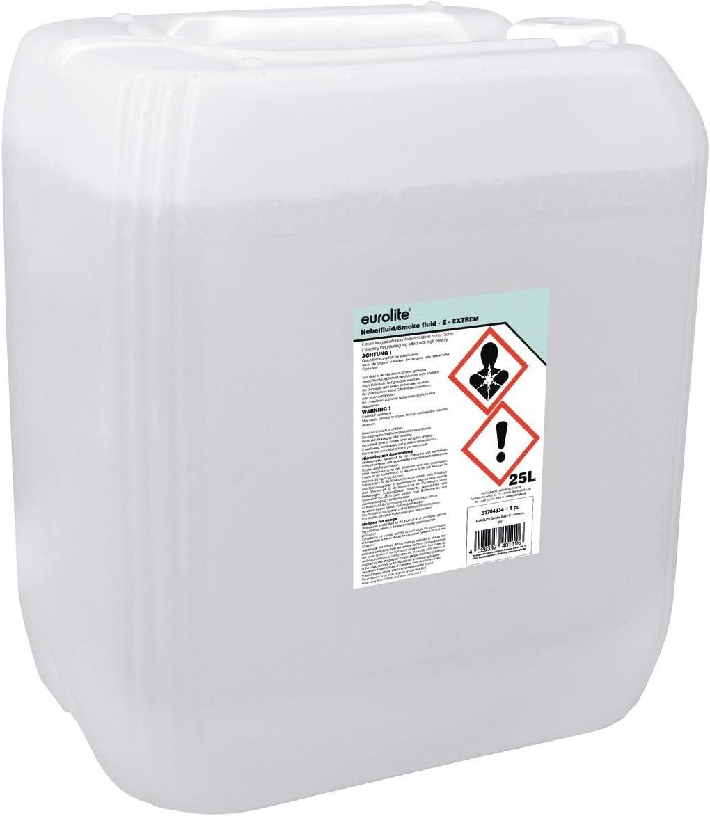Eurolite Smoke Fluid -E- Extrem 25 Liter | Nebelfluid für Nebelmaschinen | Hohe Dichte und lange Sta