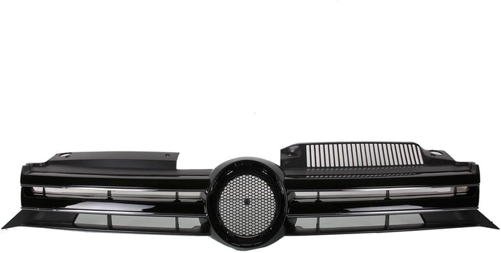BandelOne enthält Sport Grill Kühlergrill Rippen Schwarz Glänzend Glanz für Golf 6 VI R-Line