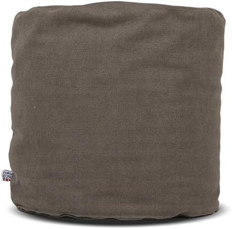 Arketicom Soft Cube, runder Fusshocker aus Stoff Made in Italy. Design-Pouf, leicht und mit abnehmba