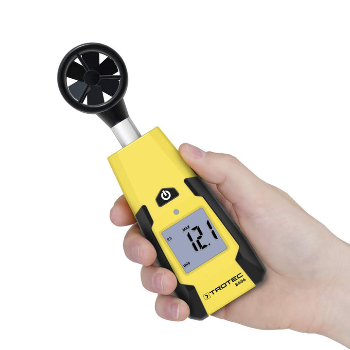 TROTEC BA06 Flügelrad-Anemometer Luftstrommesser