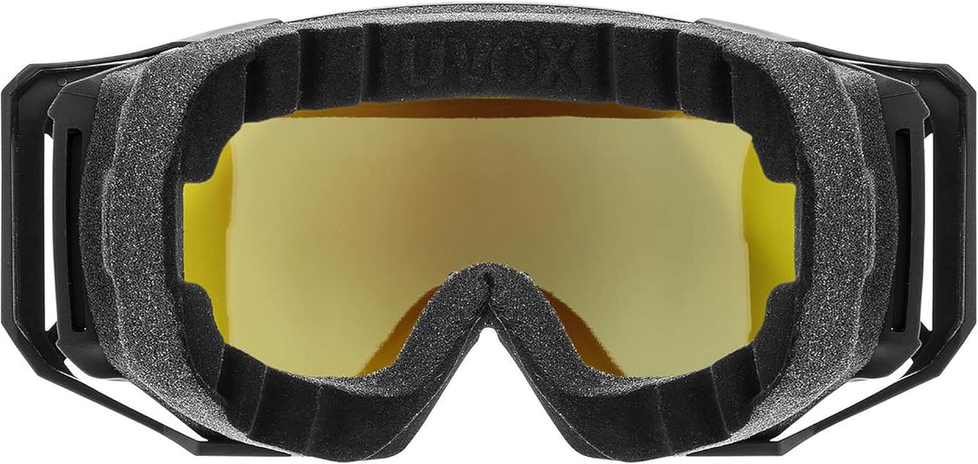 Uvex Unisex Athletic Cv Bike Goggle, black matt/mirror gold