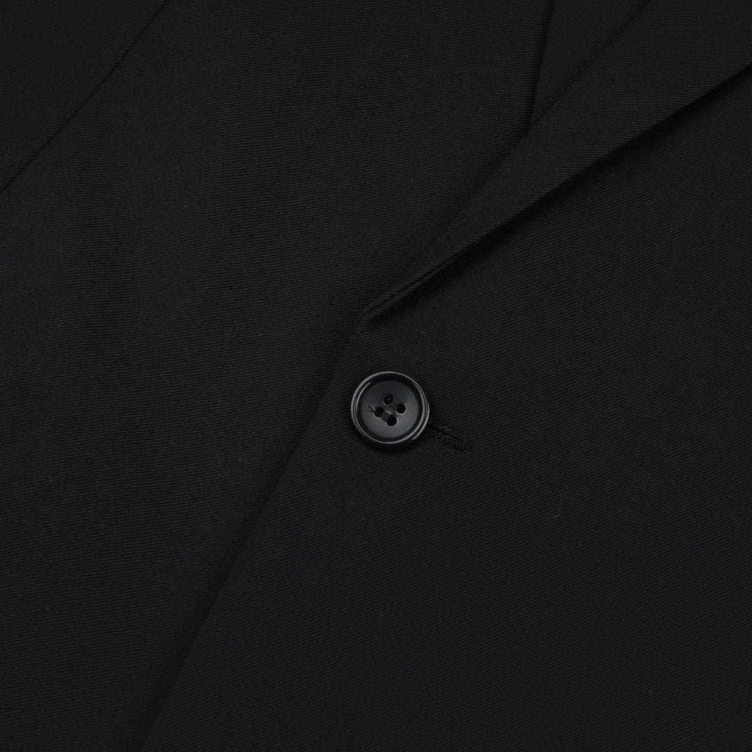 YOUTHUP Herren Sakko Slim Fit Anzugjacke für Business Hochzeit Eleganter 1 Knöpfen Blazer S Schwarz,