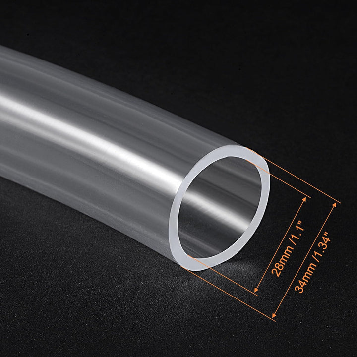 sourcing map PVC Schlauch 28mm ID x 34mm OD, 1 Meter Kondensatschlauch Wasserleitung Kunststoff für