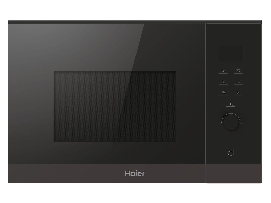 Haier SERIE 4 HWO38MG6HXB Einbaumikrowelle mit Grill/Nische 38 cm / 8 Leistungsstufen inkl. Grill, S