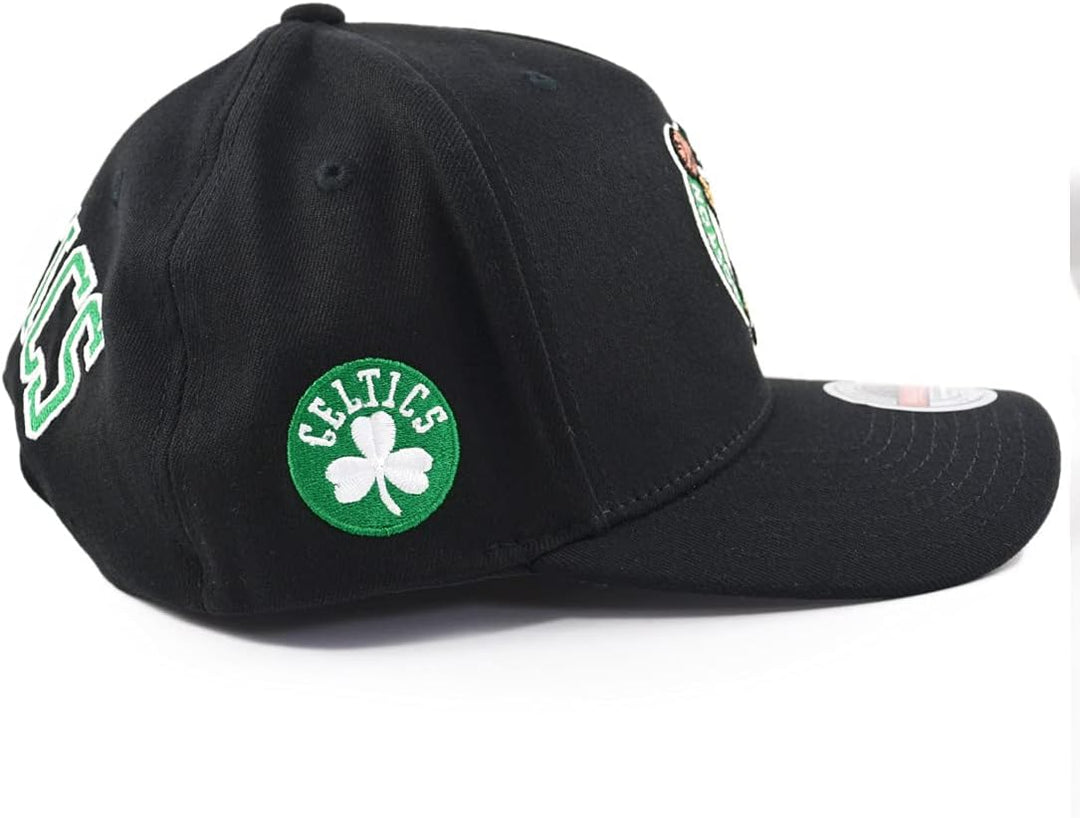 Mitchell & Ness NBA Snapback Cap Classic Red Curved Eazy Boston Celtics Black