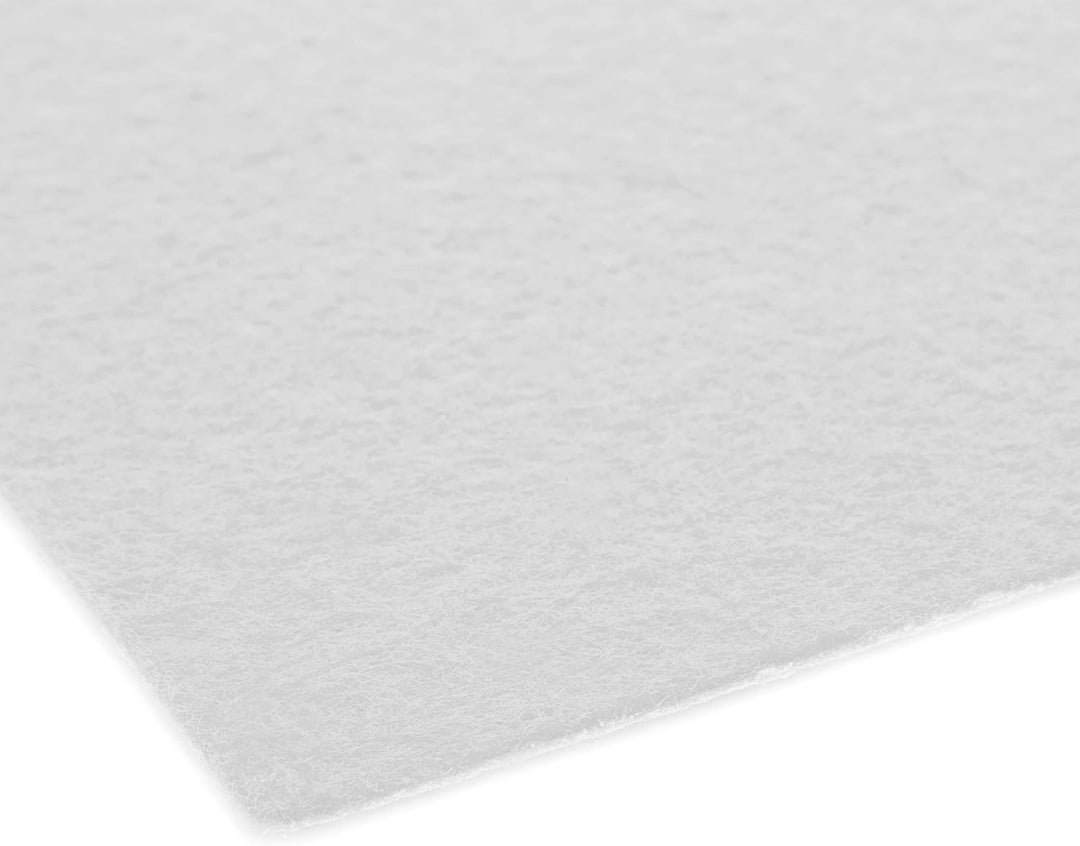 Primaflor Event-Teppich Meterware Podium - Weiss mit Schutzfolie, 1,00m x 10,00m, Viele Farben, Ruts