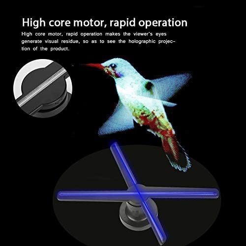 3D Hologramm Projektor, Tragbare LED Holographic Fan 176 ° Weitwinkel 450*224 HD Visuelle Werbung Di