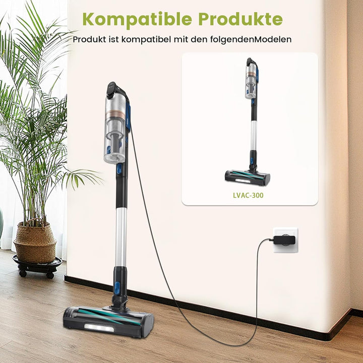 Staubsauger Ladegerät Kompatibel mit Levoit LVAC-300 Akku Staubsauger 27V Ersatz Netzteil Kabel Schw