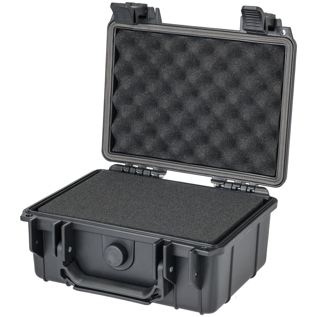 HMF ODK100 Outdoor-Fotokoffer, Transportkoffer mit Rasterschaumstoff | 23 x 19 x 11 cm, 23 x 19 x 11