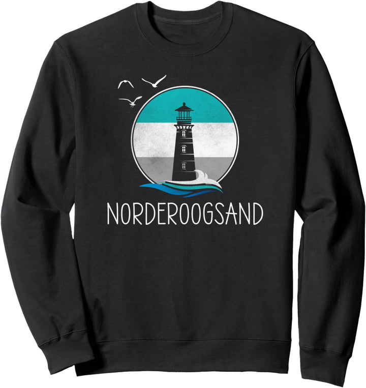 Vintage Norderoogsand Insel Retro Nordsee Küste Sweatshirt