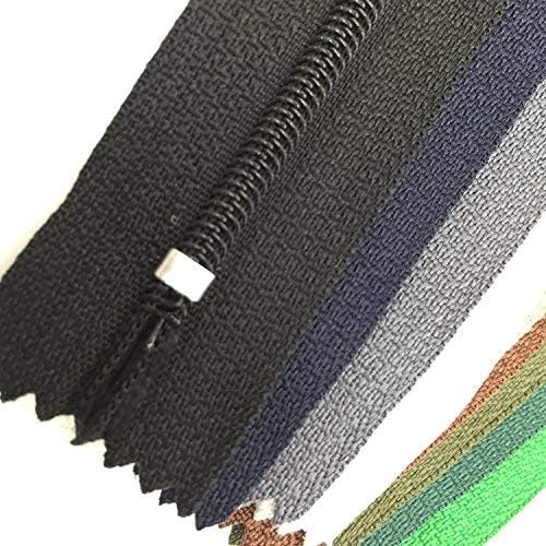 Reissverschluss, 24 Farben Nylon Reissverschlüsse, 20cm und 30cm lang, 2.5cm breit für Kleidung Tasc